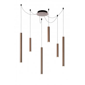 LORENZ Pendant  LED  6x4W Satin Copper - obrázek