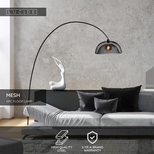 MESH Floorlamp E27/60W Black - obrázek