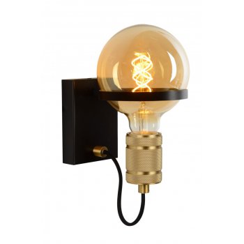 OTTELIEN Wall light E27/60W Matt Black/Matt Gold - obrázek