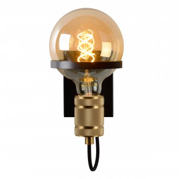 OTTELIEN Wall light E27/60W Matt Black/Matt Gold - obrázek