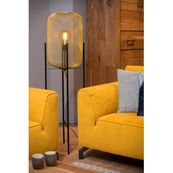 MESH - Floor lamp - Ă 35 cm - E27 - Satin Brass - obrázek