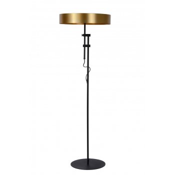 GIADA Floorlamp 2x E27 /40W Matt Black/Satin Bras - obrázek