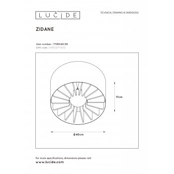 ZIDANE Wall Light E27/15W - obrázek