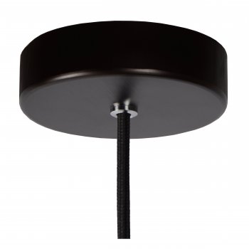 ZINO Pendant E27/60W Satin Black /  Smoke Glass - obrázek