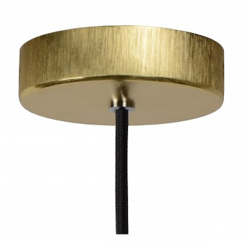 ZINO Pendant E27/60W Satin Brass/Smoke Glass - obrázek