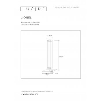 LIONEL Table lamp 1xE27/40W Black - obrázek