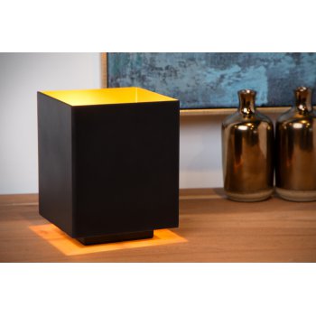 SUZY Table lamp E14/40W Square Black/Gold - obrázek