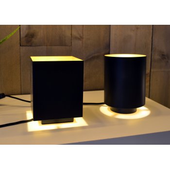 SUZY Table lamp E14/40W Square Black/Gold - obrázek