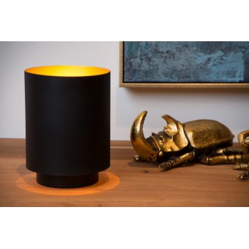 SUZY Table lamp E14/40W Round Black/Gold - obrázek