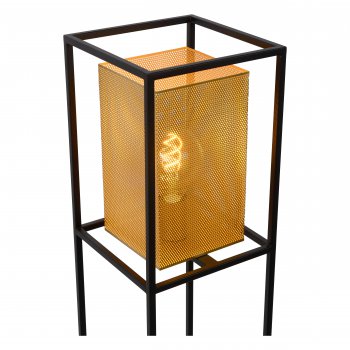 SANSA Floor lamp 1xE27/40W Black/Gold - obrázek