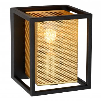 SANSA Wall light 1xE27/40W Black/Gold - obrázek