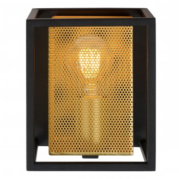 SANSA Wall light 1xE27/40W Black/Gold - obrázek