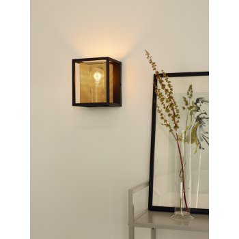 SANSA Wall light 1xE27/40W Black/Gold - obrázek