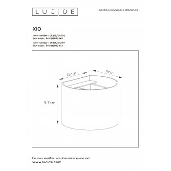 XIO Wall Light Round G9/3.5W 350LM 2700K Satin Br - obrázek