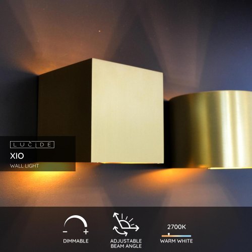 XIO Wall Light Round G9/3.5W 350LM 2700K Satin Br - obrázek
