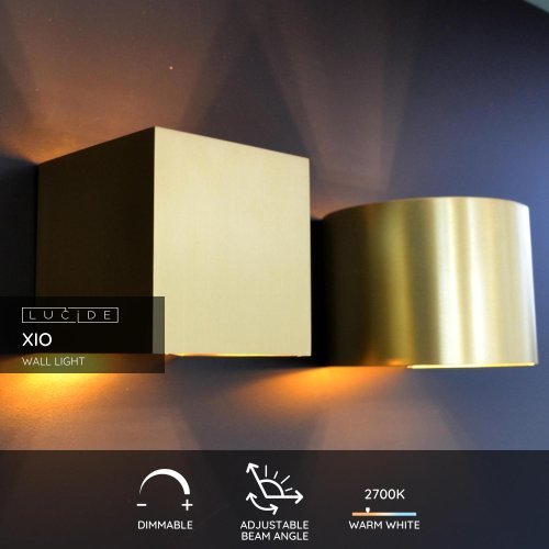 XIO Wall Light Square G9/3.5W 350LM 2700K Satin Br - obrázek