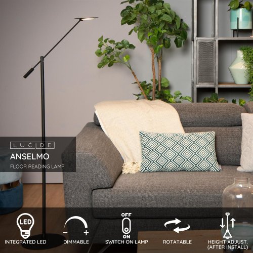 ANSELMO Reading lamp Led  9W Black - obrázek