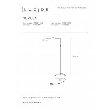 NUVOLA Reading lamp Led 9W Black - obrázek