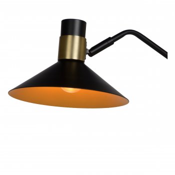 PEPIJN Floorlamp 1xE14 Black/Gold - obrázek