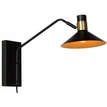 PEPIJN Wall Light 1xE14 Black/Gold - obrázek