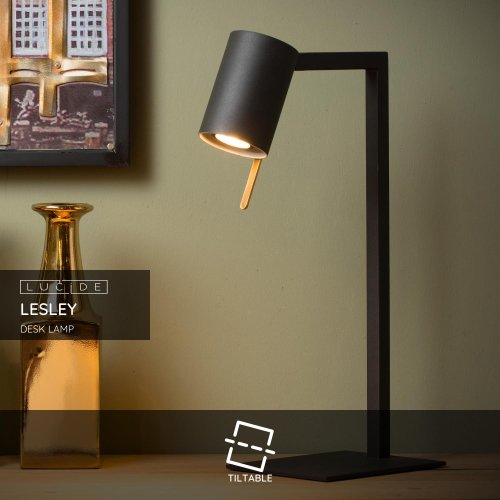 LESLEY Table lamp GU10/35W Black - obrázek