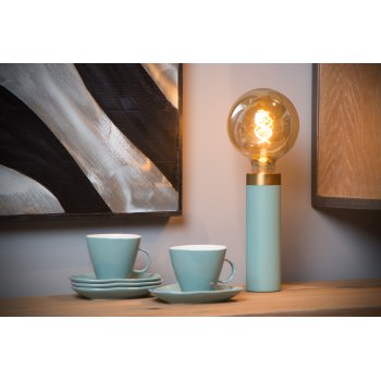 SELIN Table lamp E27/40W Bleu/matt yellow copper - obrázek