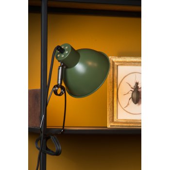 MIES Clamp Lamp E27/40W Green - obrázek