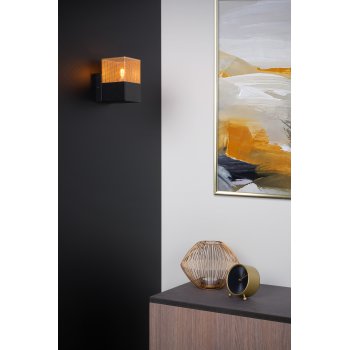 RENATE Wall Light  1x E27/40W Black/Gold - obrázek