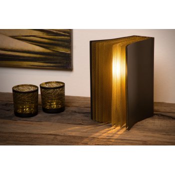 LIVRET Table lamp E14/40W Black/Gold - obrázek