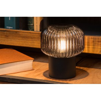 JANY Table lamp E14/40W Black/Smoke glass - obrázek