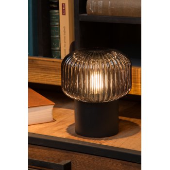 JANY Table lamp E14/40W Black/Smoke glass - obrázek