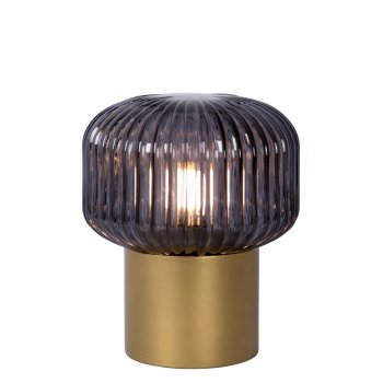 JANY Table lamp E14/40W Matt Gold/Smoke glass - obrázek