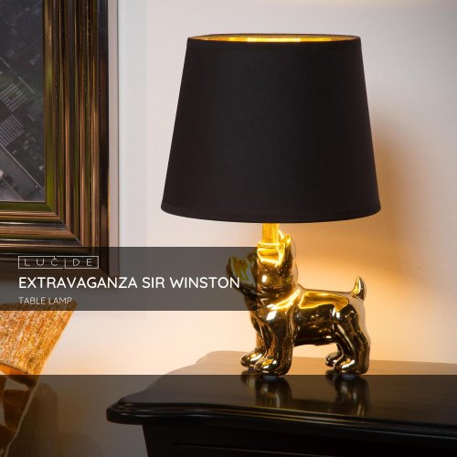 SIR WINSTON Table Lamp E14/40W 31.5H Gold /Black - obrázek